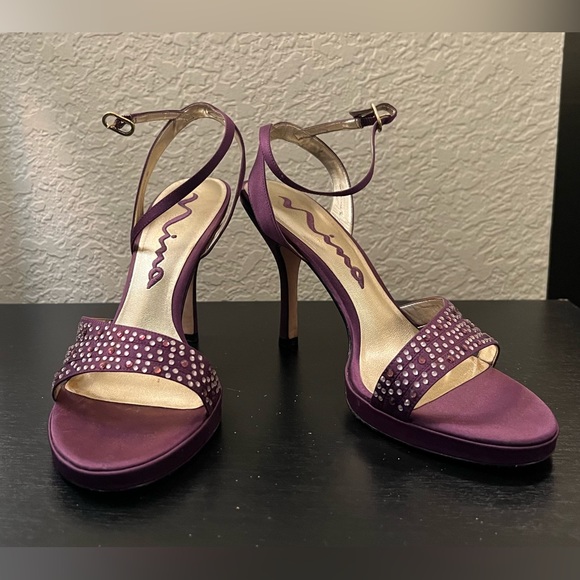 Nina Gideon-YF summer purple heels - Picture 3 of 5